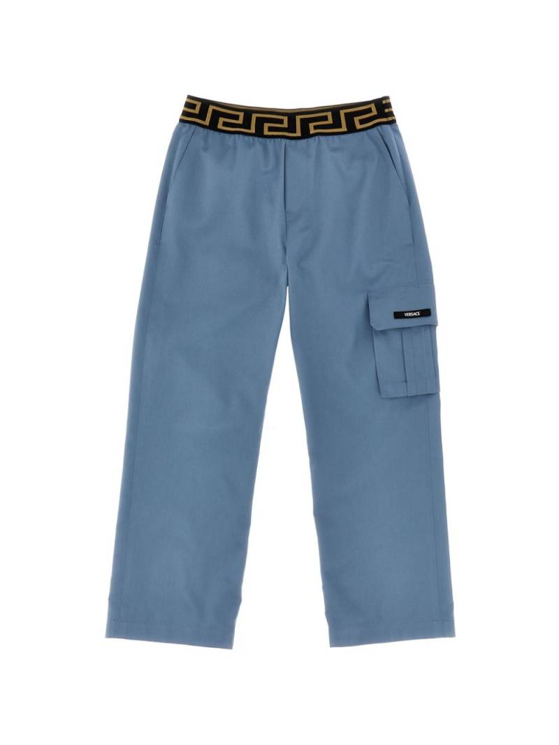 Versace Kids straight-leg trousers - Blue von Versace Kids