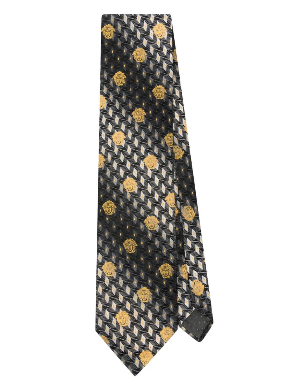 Versace Pre-Owned 1990s Medusa-Head silk tie - Black von Versace Pre-Owned