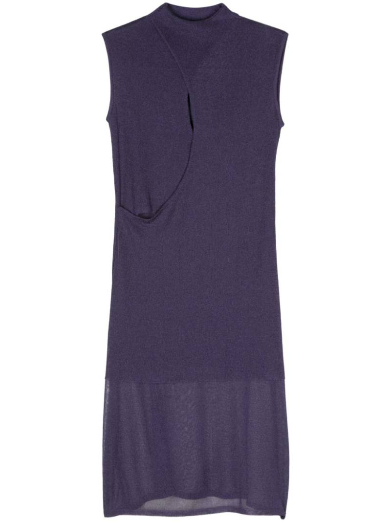 Versace Pre-Owned 2000s fine-knit midi dress - Purple von Versace Pre-Owned