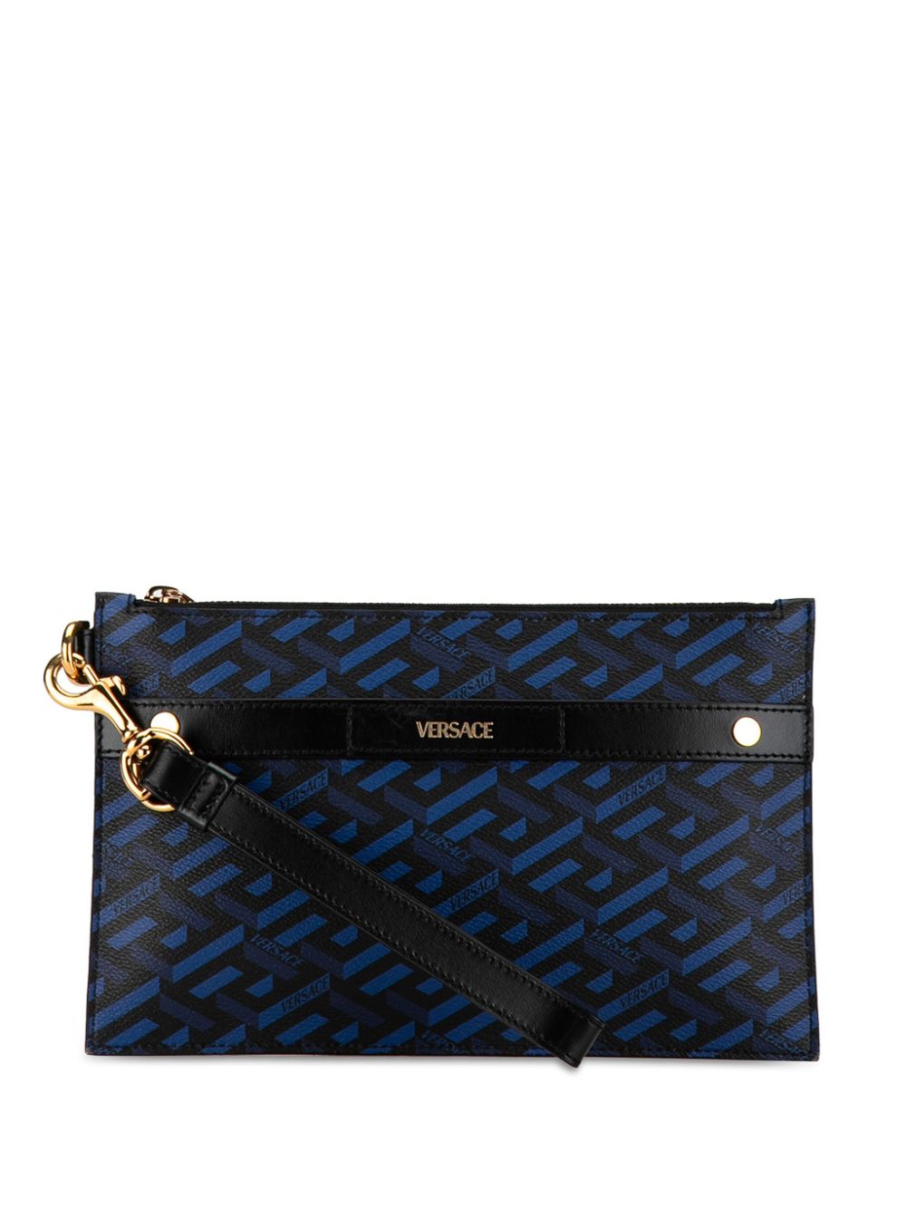 Versace Pre-Owned 2010-2023 La Greca clutch bag - Black von Versace Pre-Owned