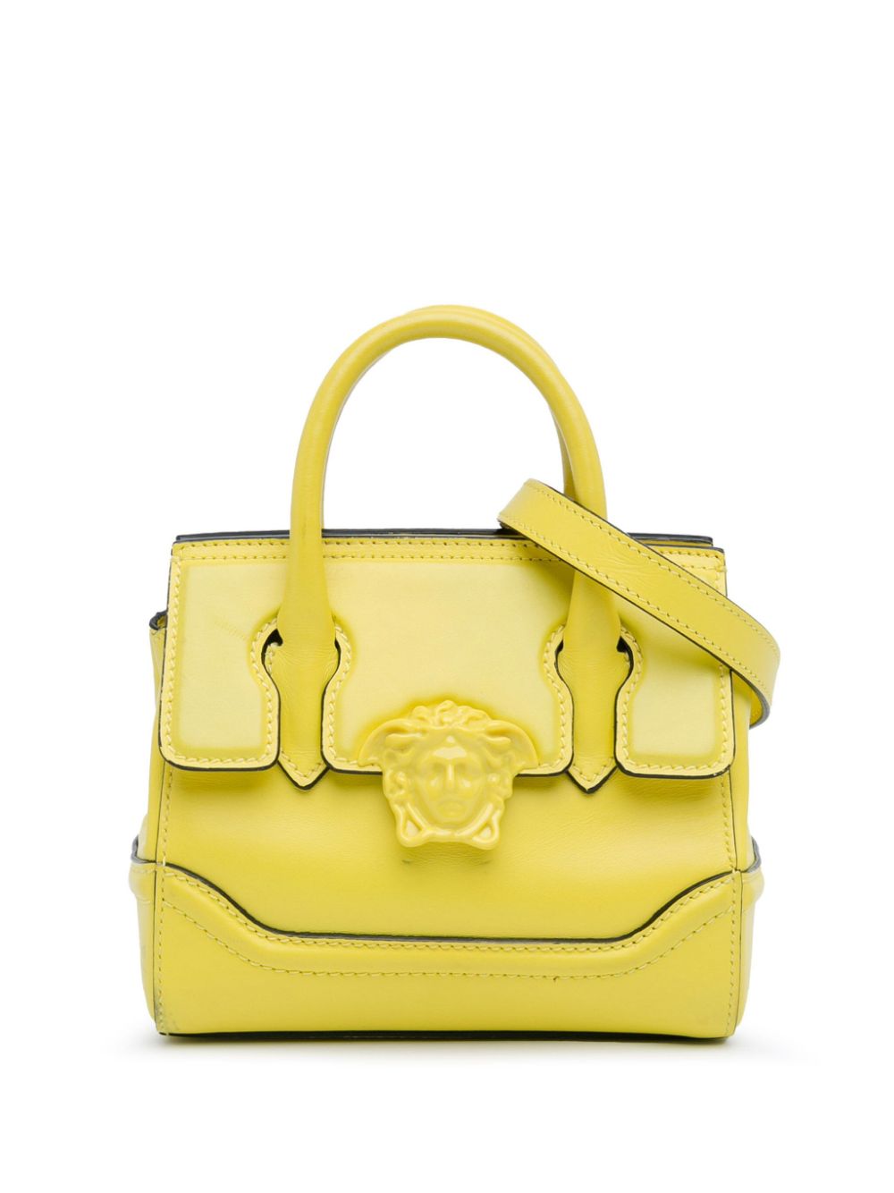 Versace Pre-Owned 2015-2024 Small Calfskin Palazzo Empire Bag satchel - Yellow von Versace Pre-Owned