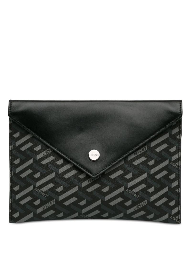 Versace Pre-Owned 20th Century La Greca Envelope clutch bag - Black von Versace Pre-Owned