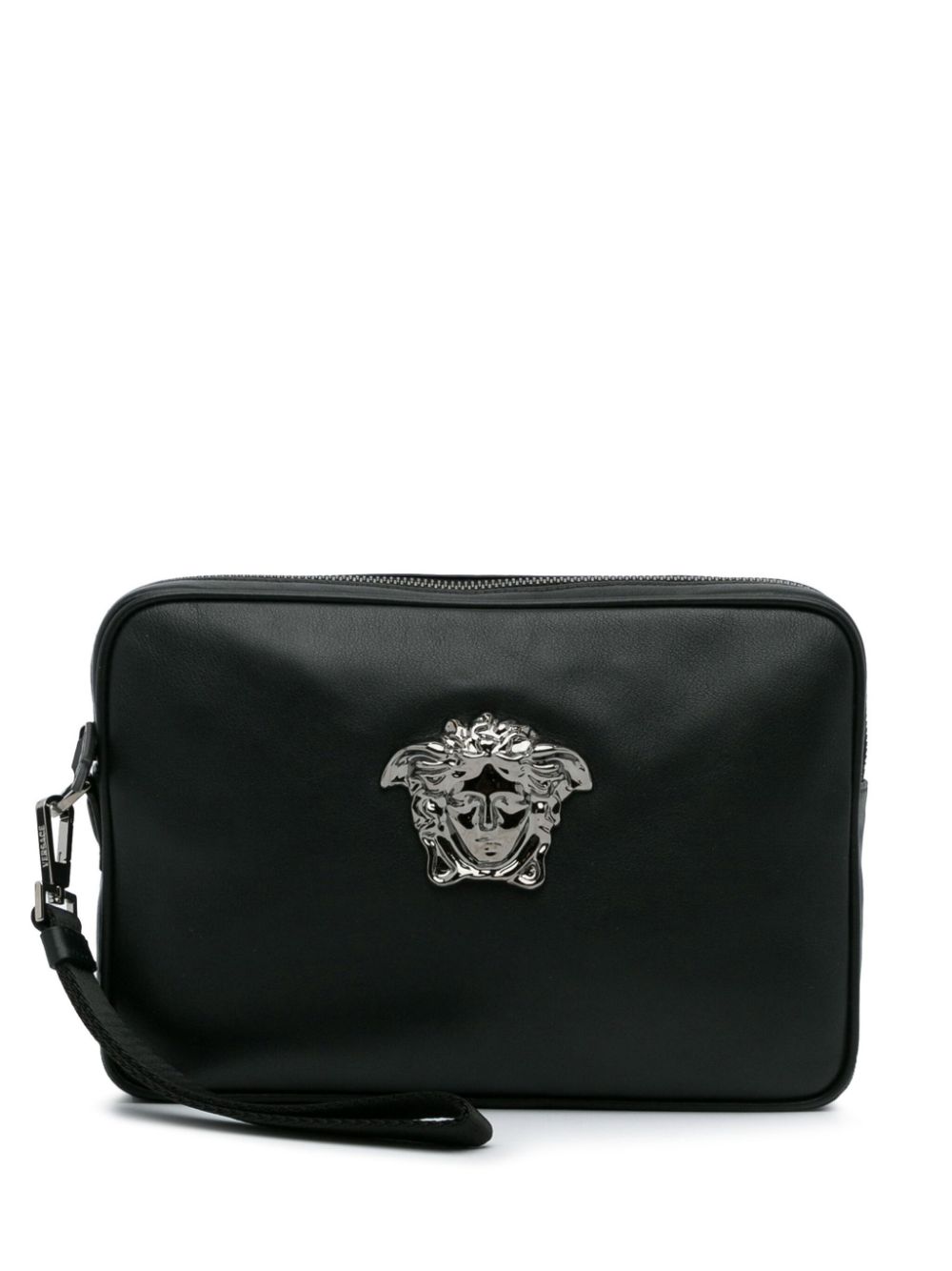 Versace Pre-Owned Medusa leather clutch bag - Black von Versace Pre-Owned