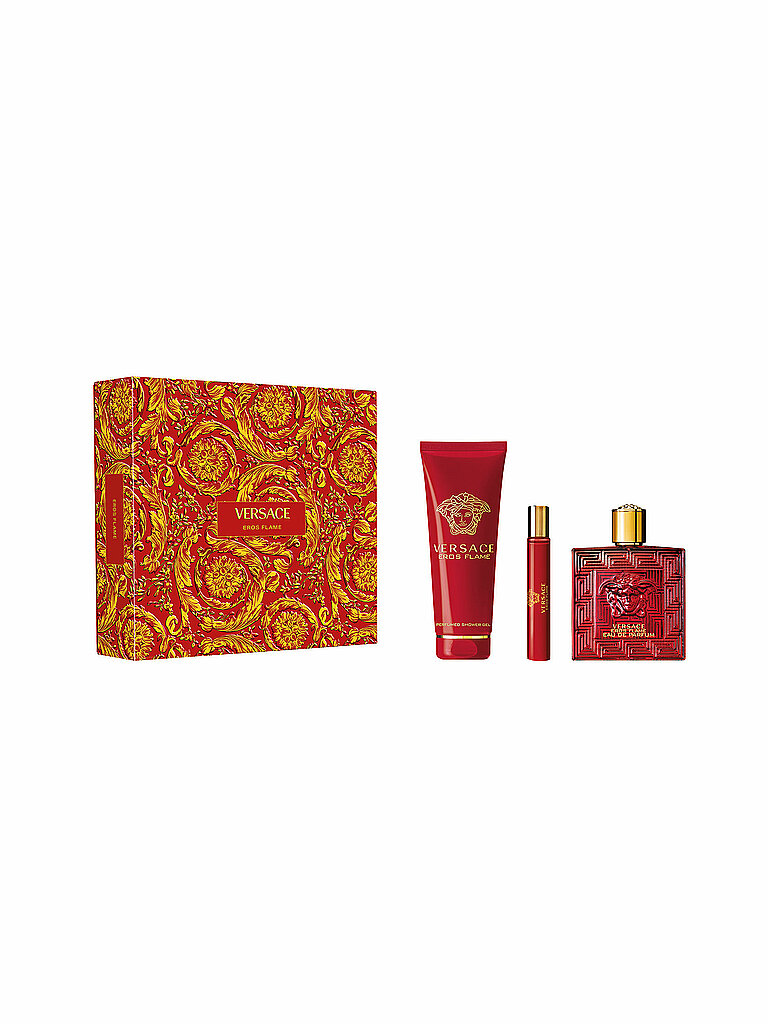 VERSACE Geschenkset - Eros Flame Eau de Parfum Set 150ml / 100ml / 10ml von Versace