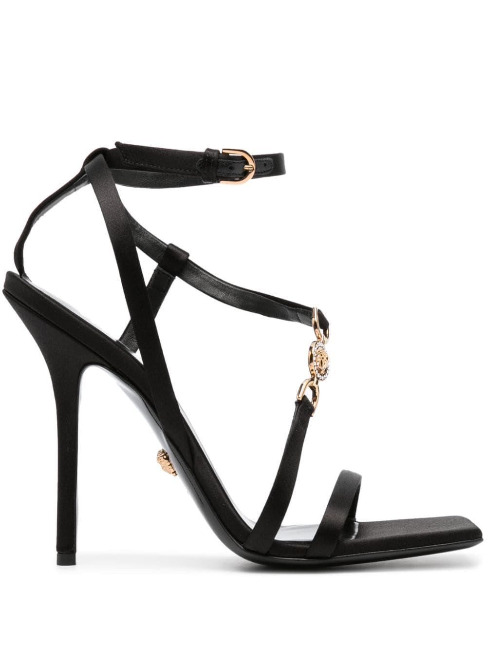 Versace Medusa '95 115mm crystal-embellished sandals - Black von Versace