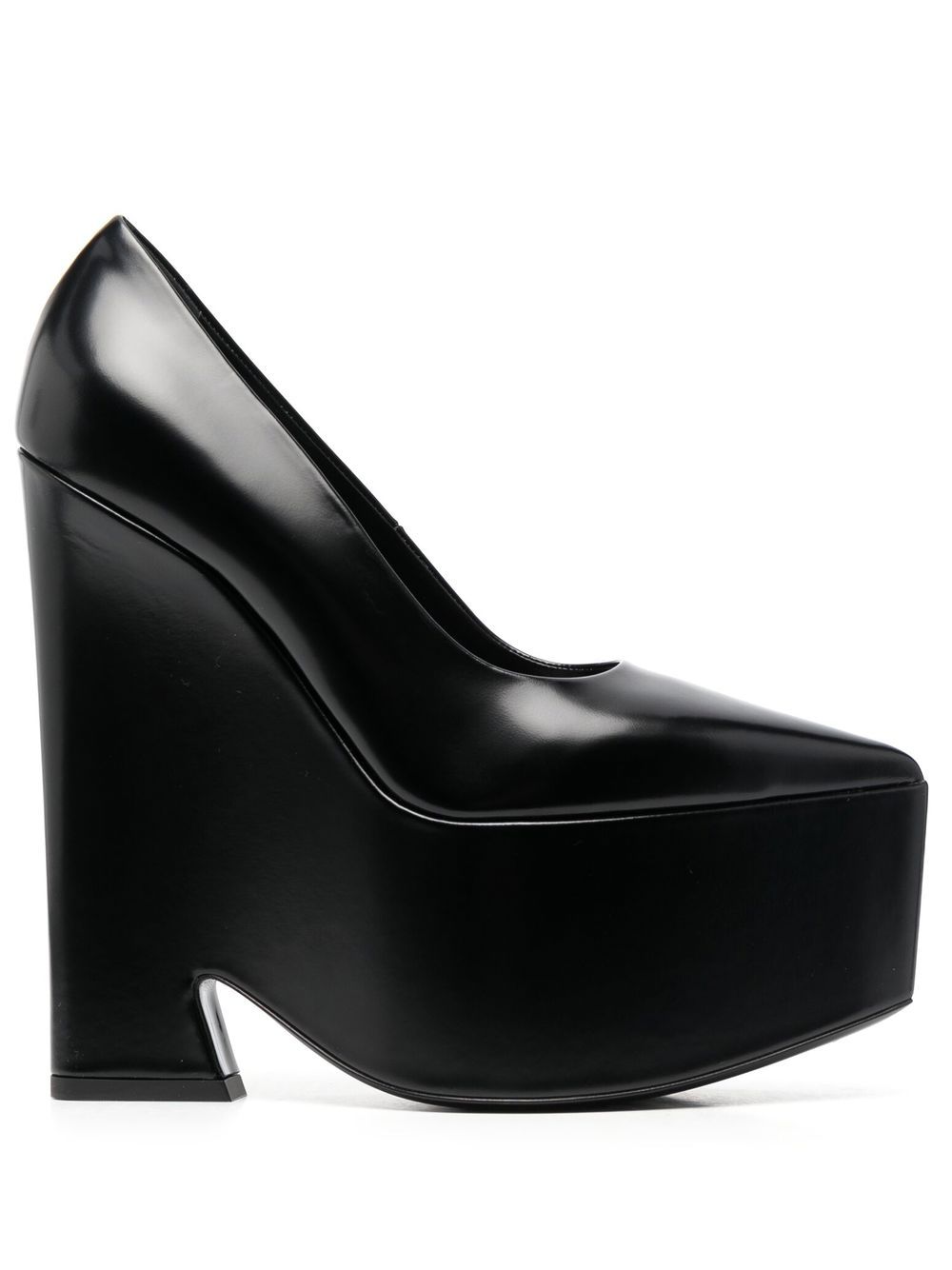 Versace Tempest 155mm platform pumps - Black von Versace