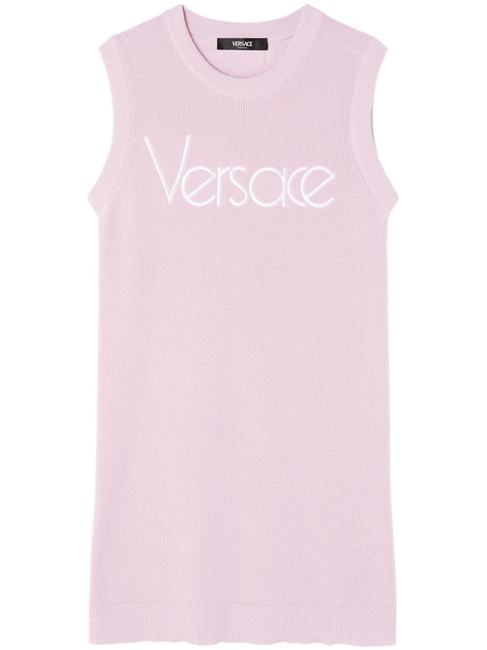 Versace 1978 Re-Edition Logo knitted dress - Pink von Versace