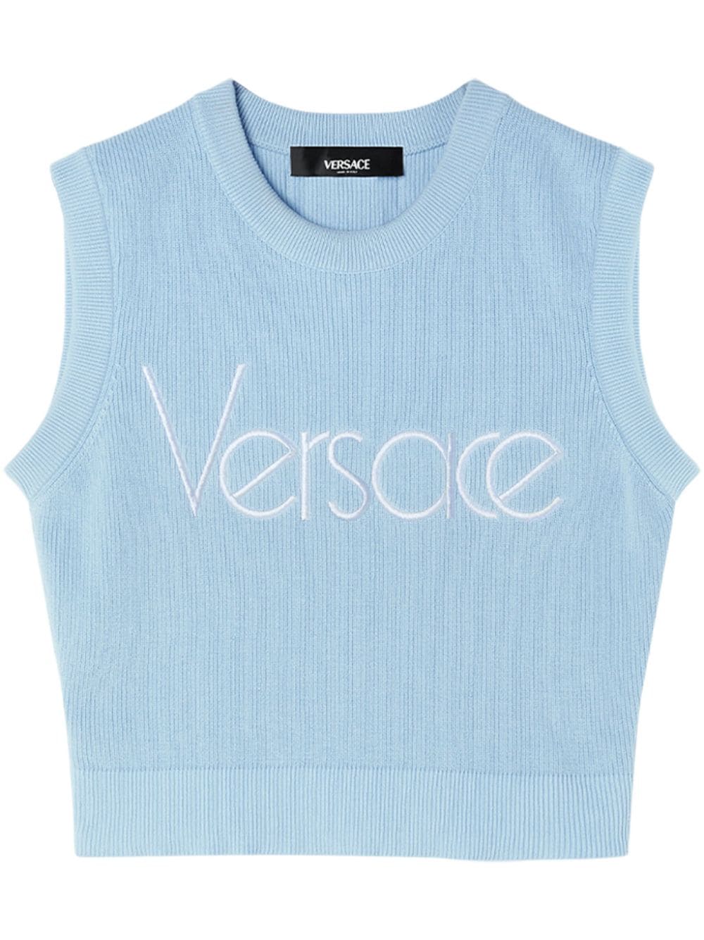 Versace 1978 Re-Edition Logo vest - Blue von Versace