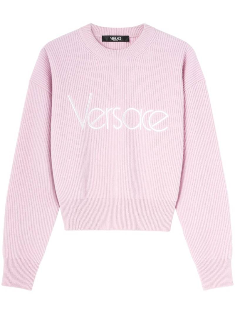 Versace 1978 Re-Edition logo-print sweater - Pink von Versace