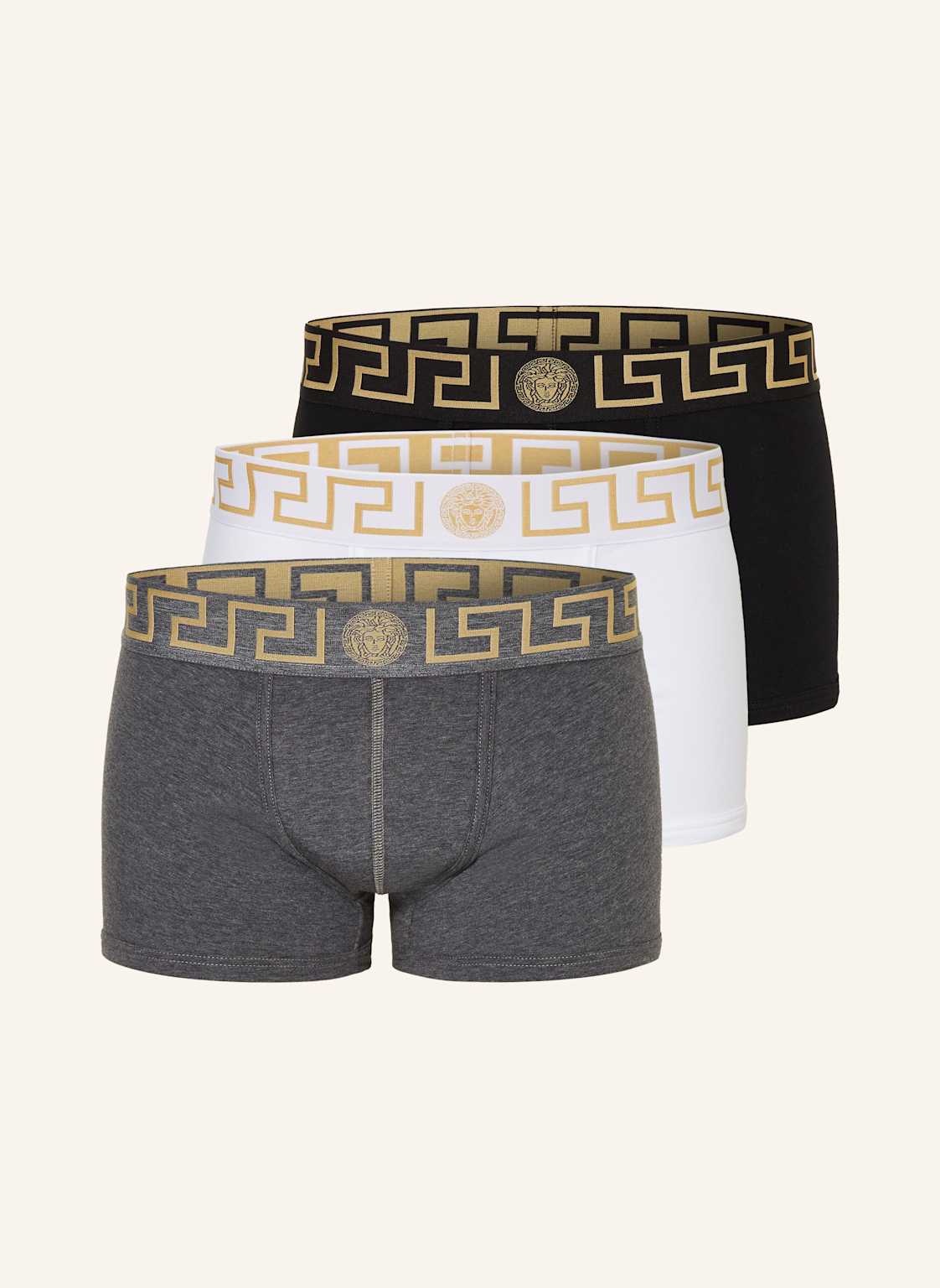 Versace 3er-Pack Boxershorts grau von Versace