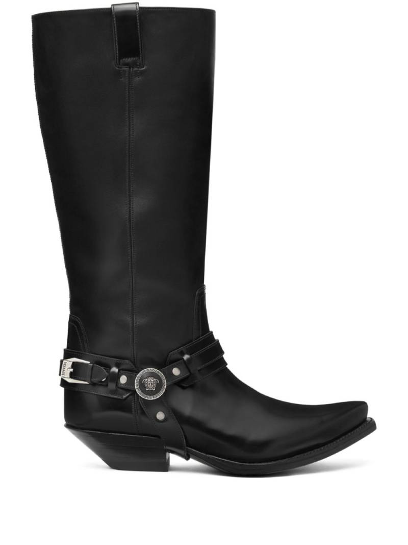 Versace 40mm Texano knee-high boots - Black von Versace