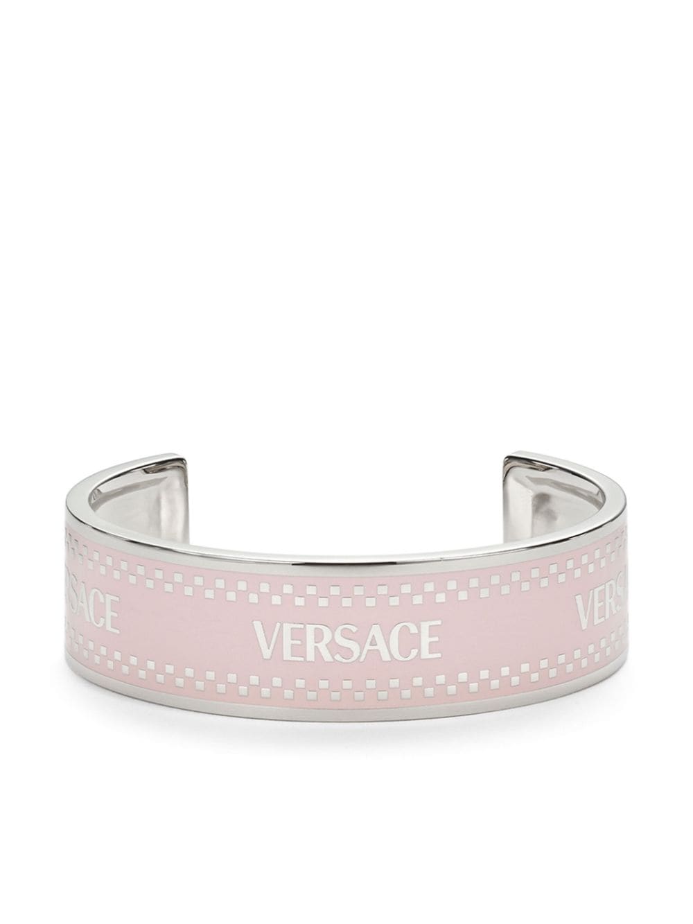Versace 90s Logo cuff bracelet - Silver von Versace