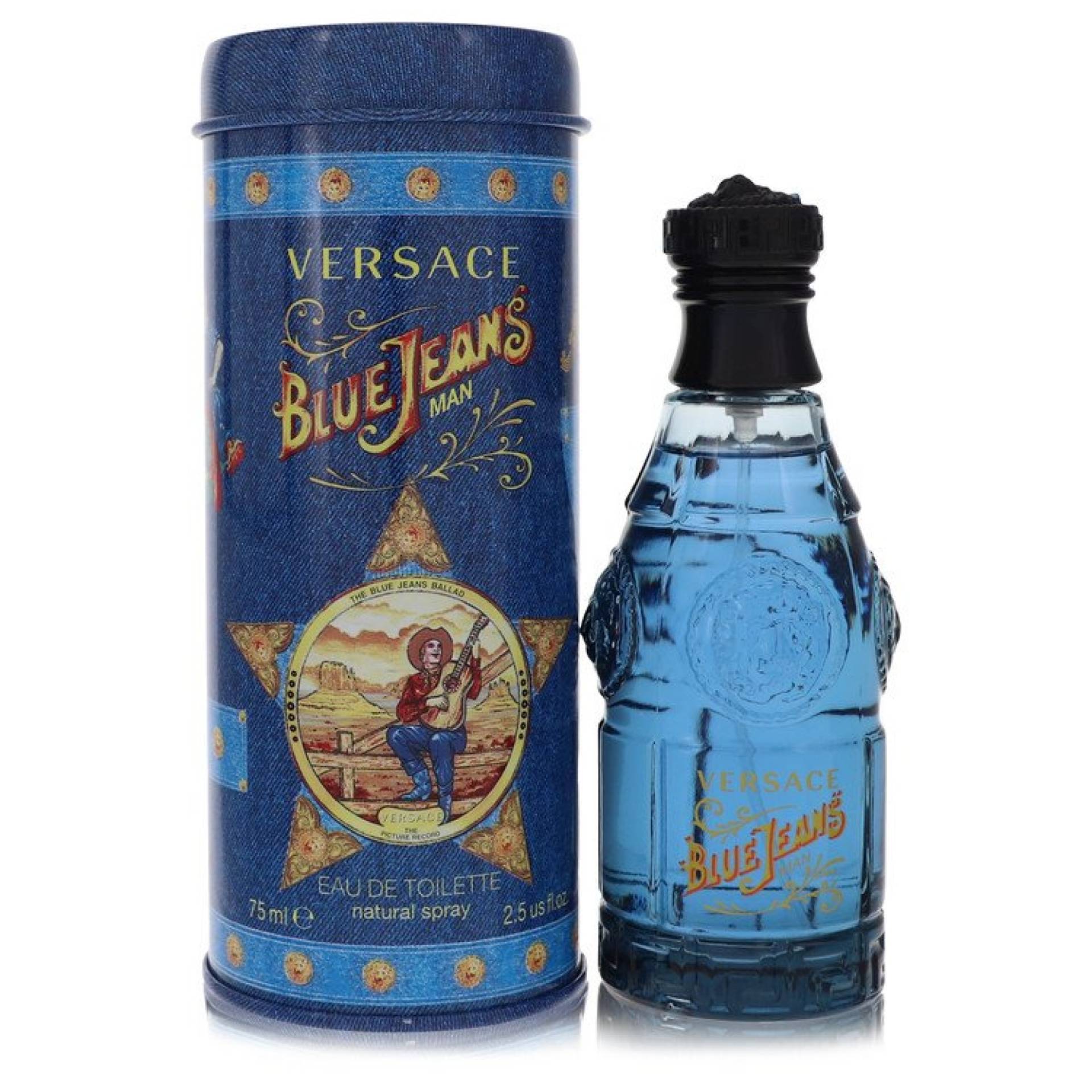 Versace BLUE JEANS Eau De Toilette Spray (New Packaging) 75 ml von Versace