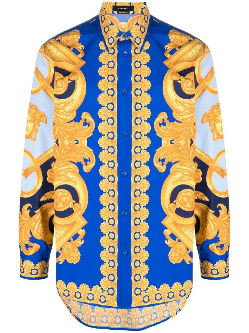 Versace Barocco 660 print shirt - Blue von Versace