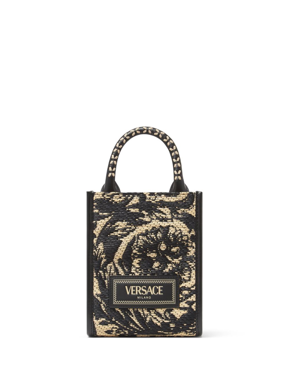 Versace mini Barocco Athena tote bag - Black von Versace