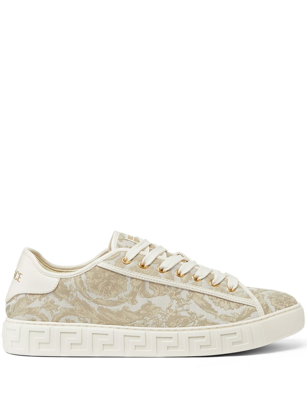 Versace Barocco Greca jacquard sneakers - Neutrals von Versace