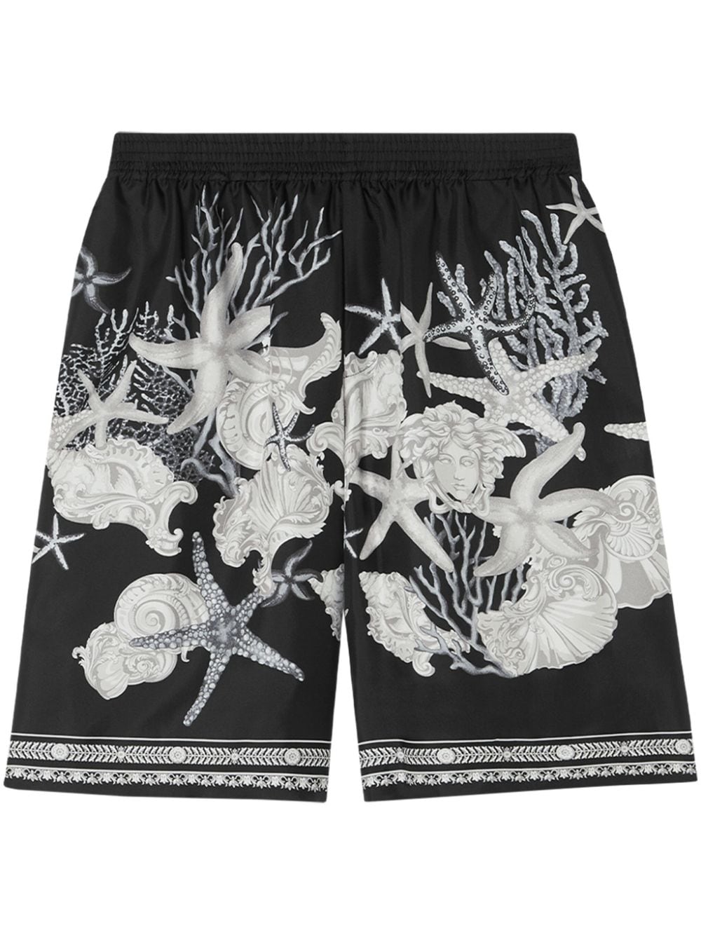 Versace Barocco Sea silk shorts - Black von Versace