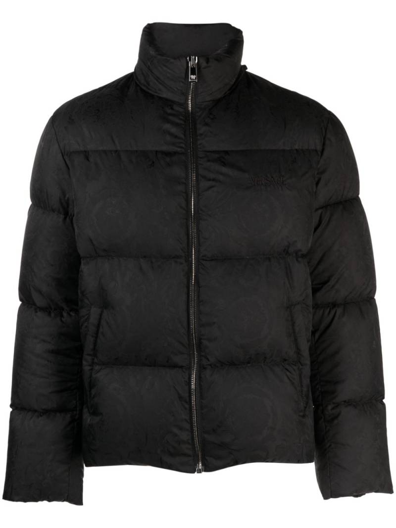 Versace Barocco Silhouette puffer jacket - Black von Versace