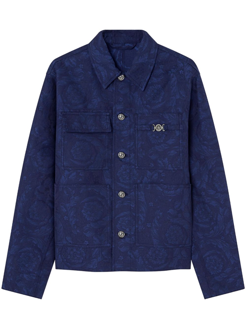 Versace Barocco jacquard jacket - Blue von Versace