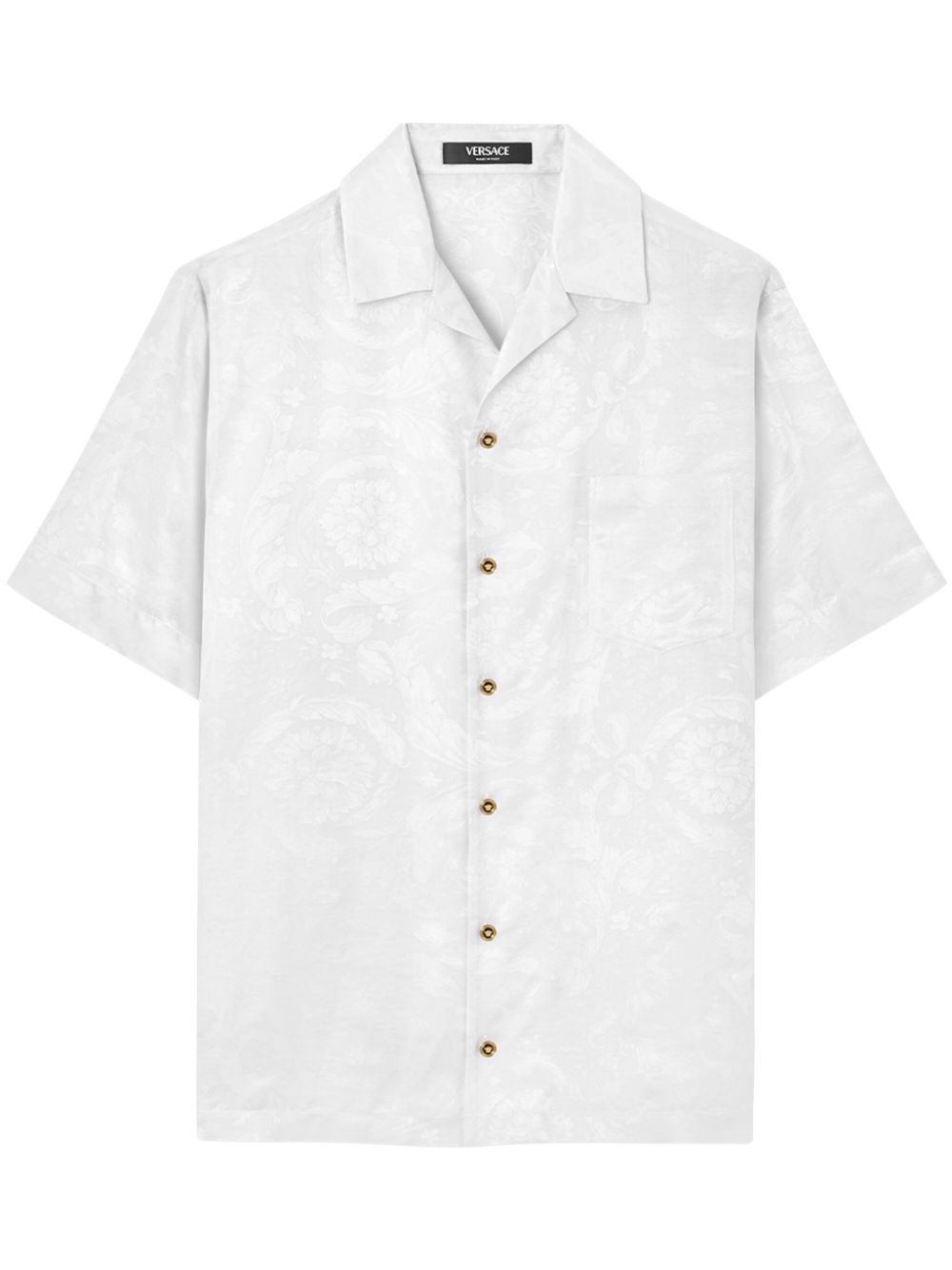 Versace Barocco jacquard shirt - White von Versace