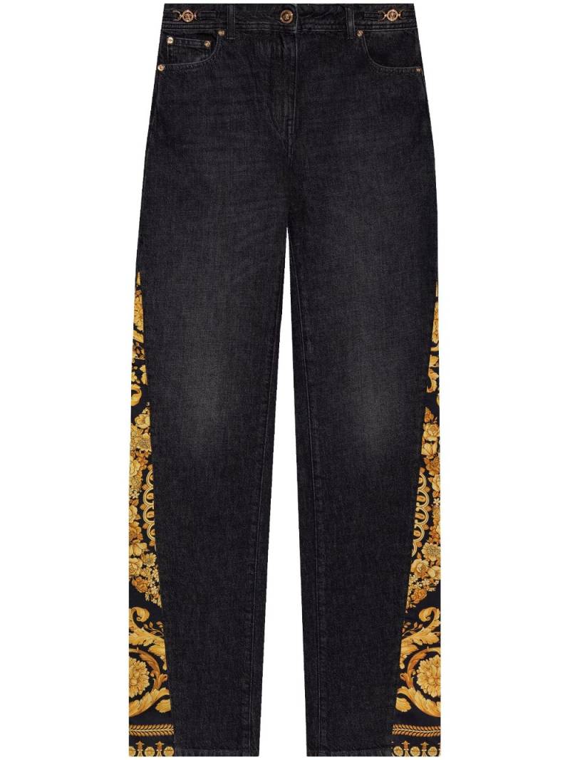 Versace Barocco boyfriend jeans - Black von Versace