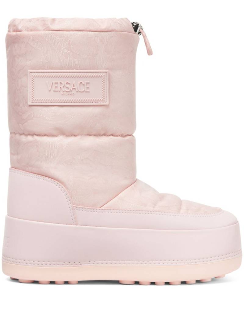 Versace Barocco-pattern boots - Pink von Versace