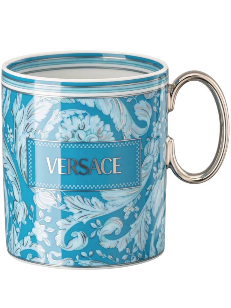 Versace Barocco porcelain mug - Blue von Versace