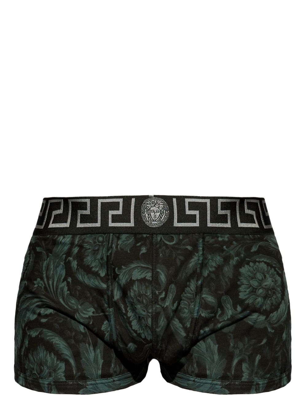 Versace Barocco-print Greca-border boxers - Black von Versace