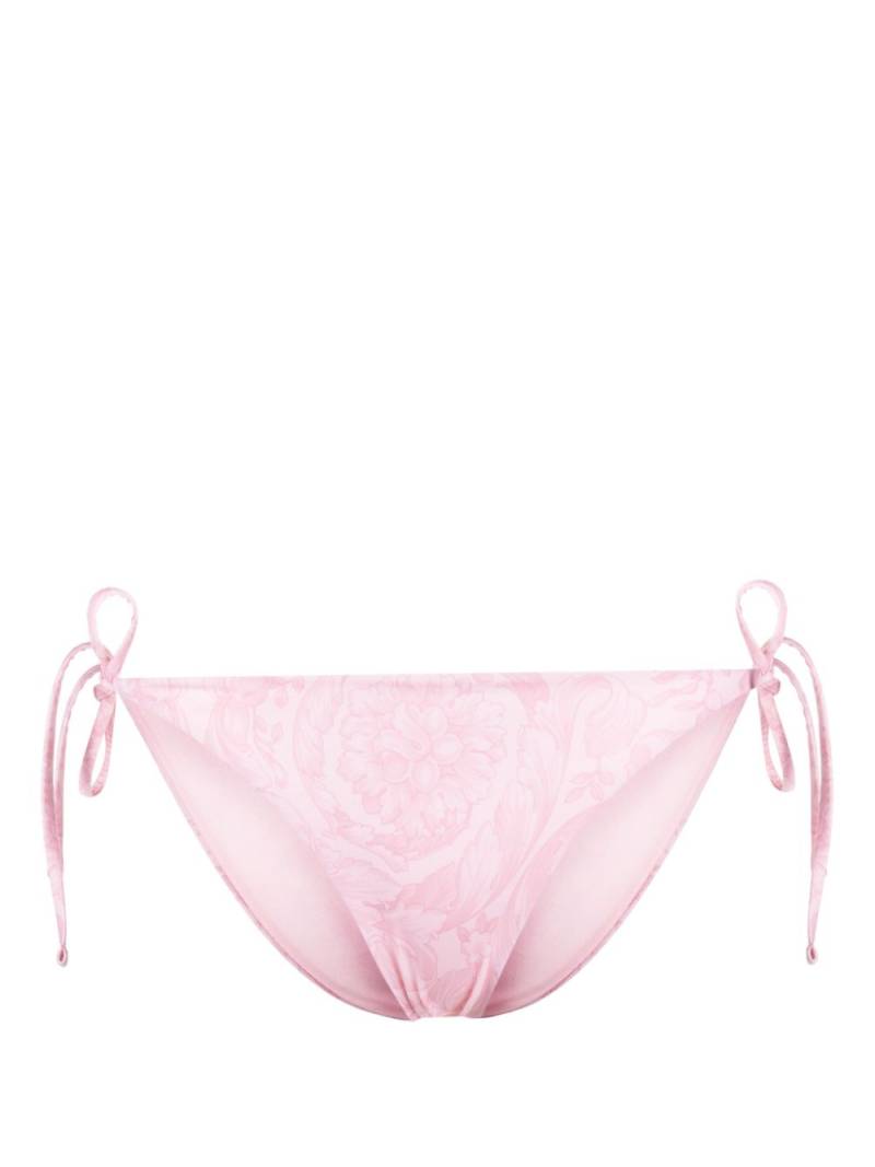 Versace Barocco-print bikini bottom - Pink von Versace