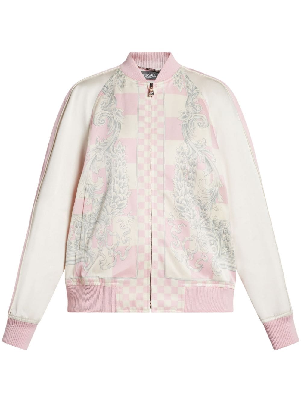 Versace Barocco-print bomber jacket - Pink von Versace