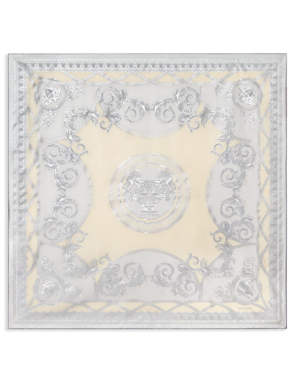 Versace Barocco-print foulard - Neutrals von Versace