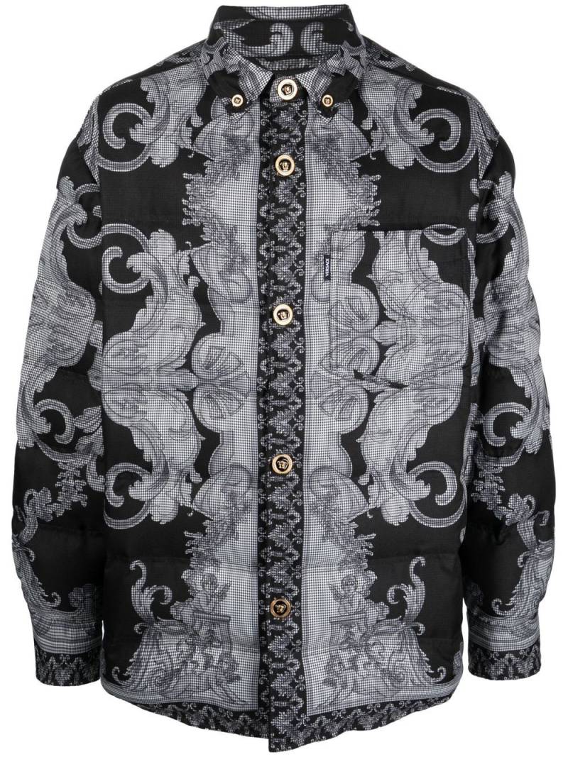 Versace Barocco print jacket - Black von Versace