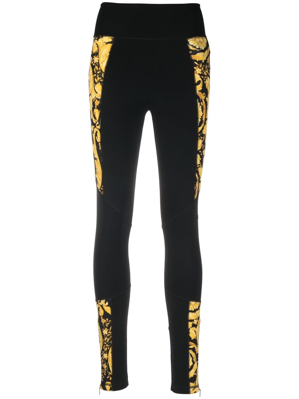 Versace Barocco-print leggings - Black von Versace