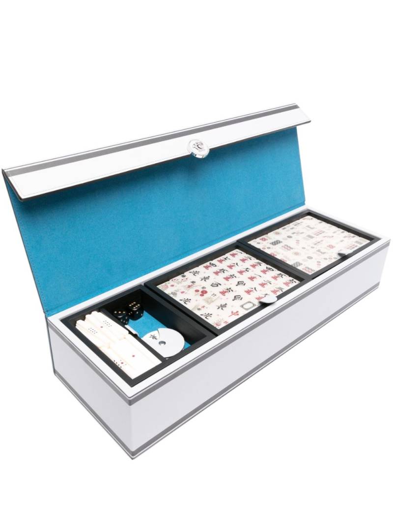 Versace Barocco-print mahjong set (52cm x 10.5cm) - Grey von Versace