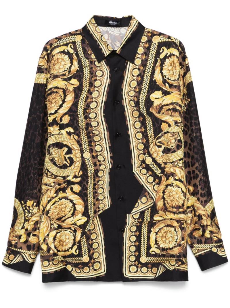 Versace Barocco-print shirt - Black von Versace