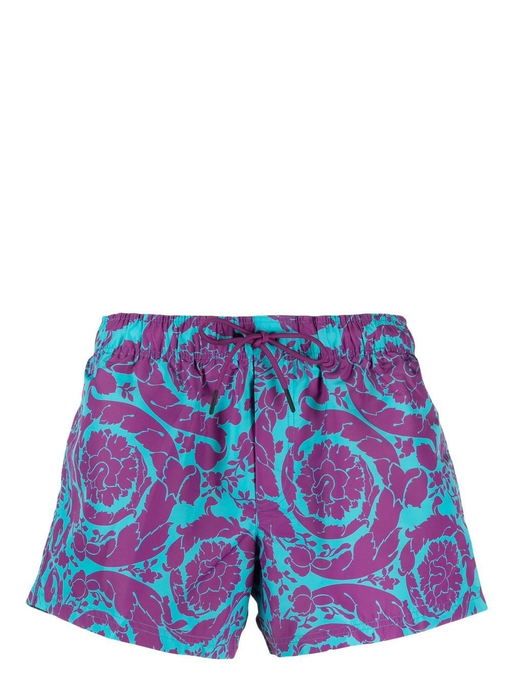 Versace Barocco-print swimming shorts - Purple von Versace