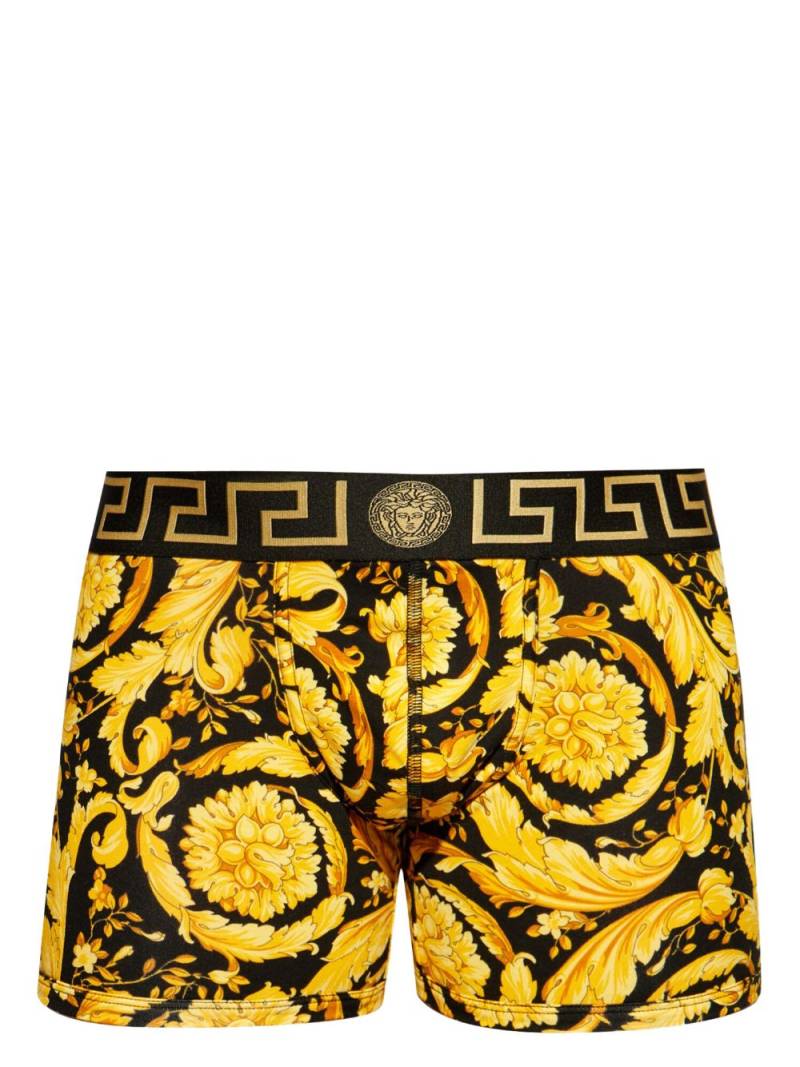 Versace Barocco stretch-cotton boxers - Black von Versace