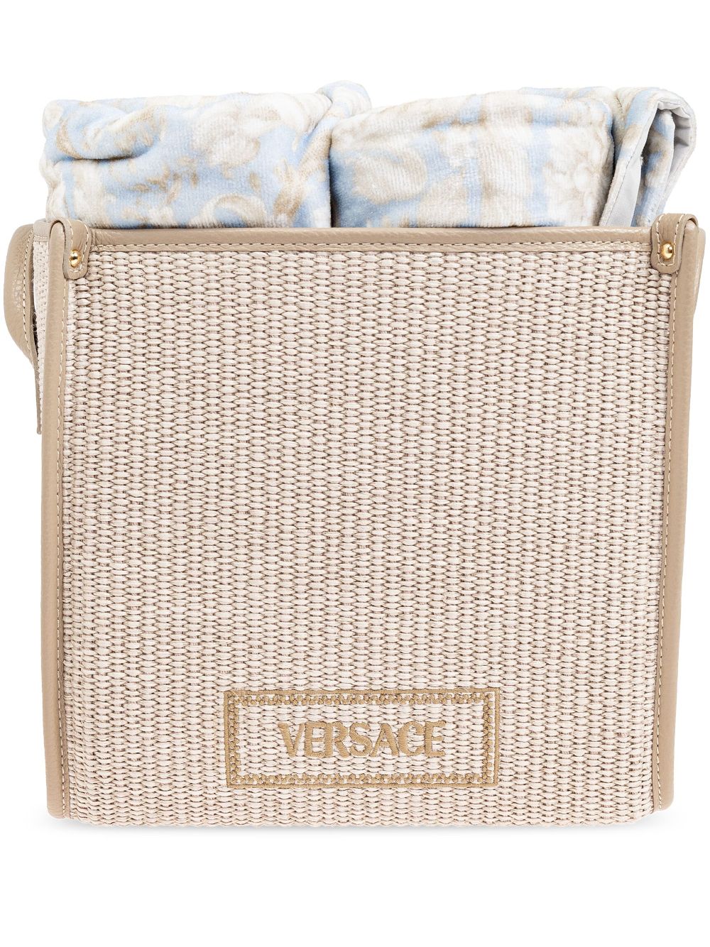 Versace Barocco towels (set of four) - Blue von Versace