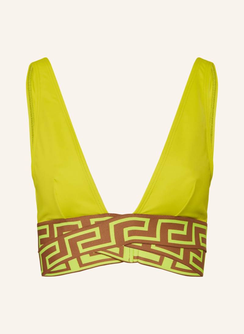 Versace Bralette-Bikini-Top gelb von Versace