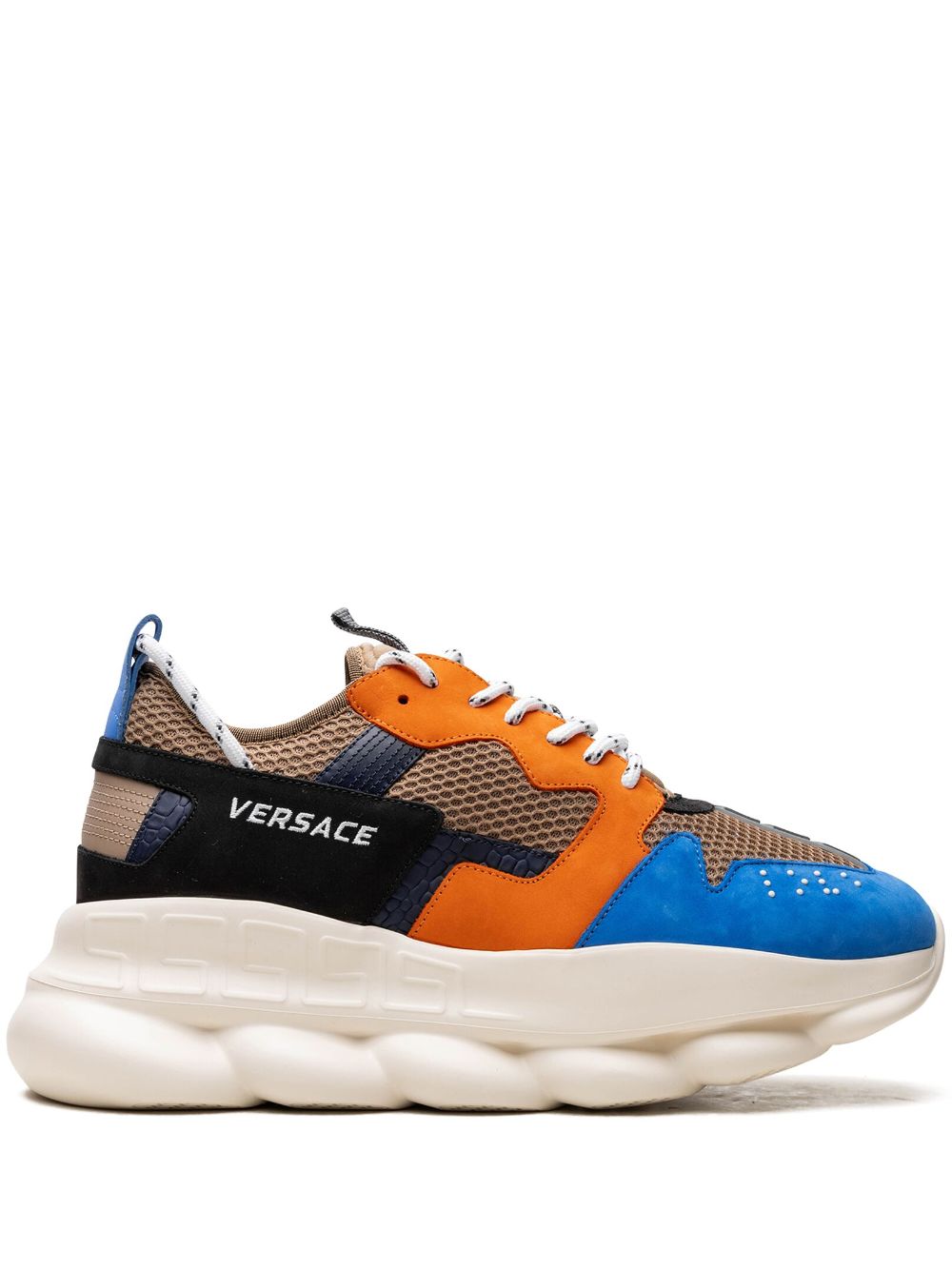 Versace Chain Reaction "Beige/Black/Blue/Orange" sneakers - Neutrals von Versace