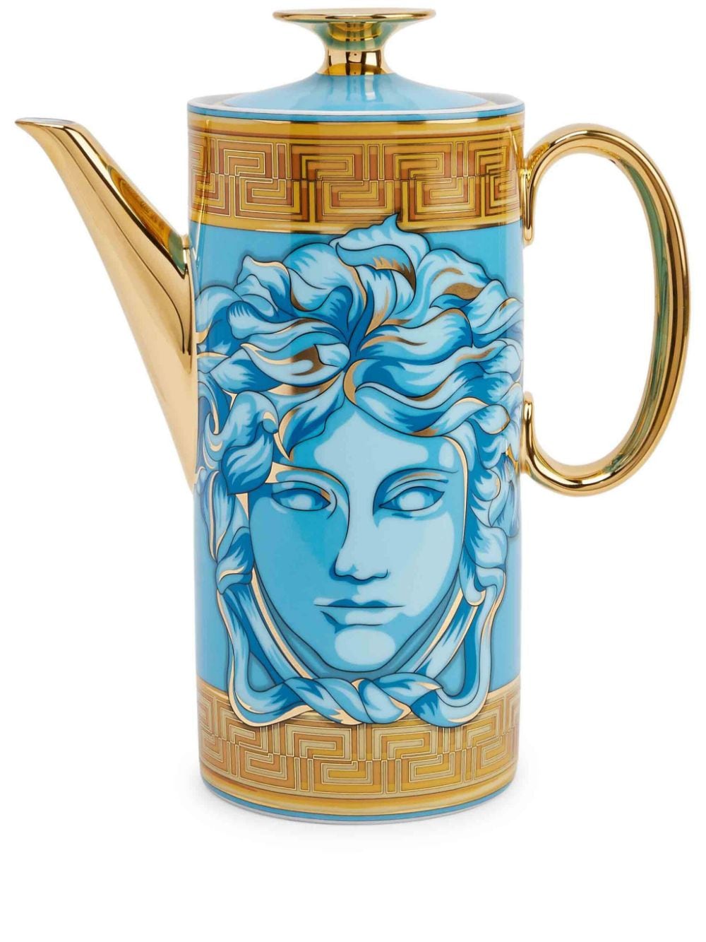 Versace Coin porcelain coffee pot - Blue von Versace