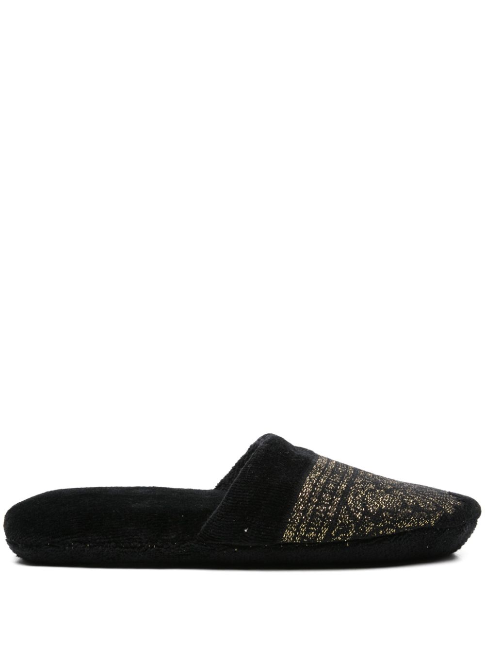 Versace Couple des Dieux bath slippers - Black von Versace