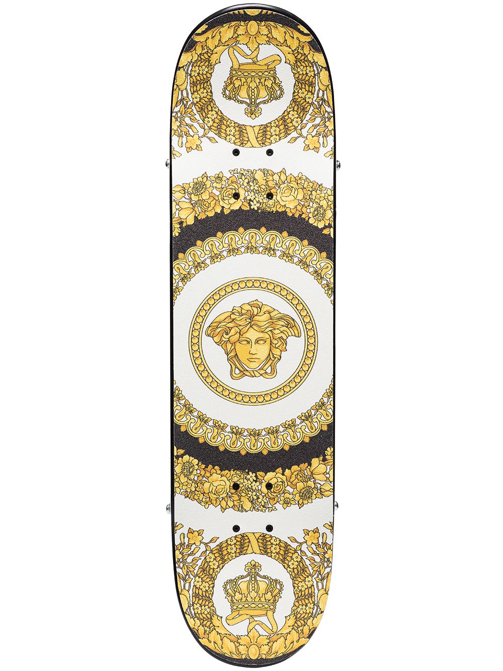 Versace Crete de Fleur skateboard - White von Versace