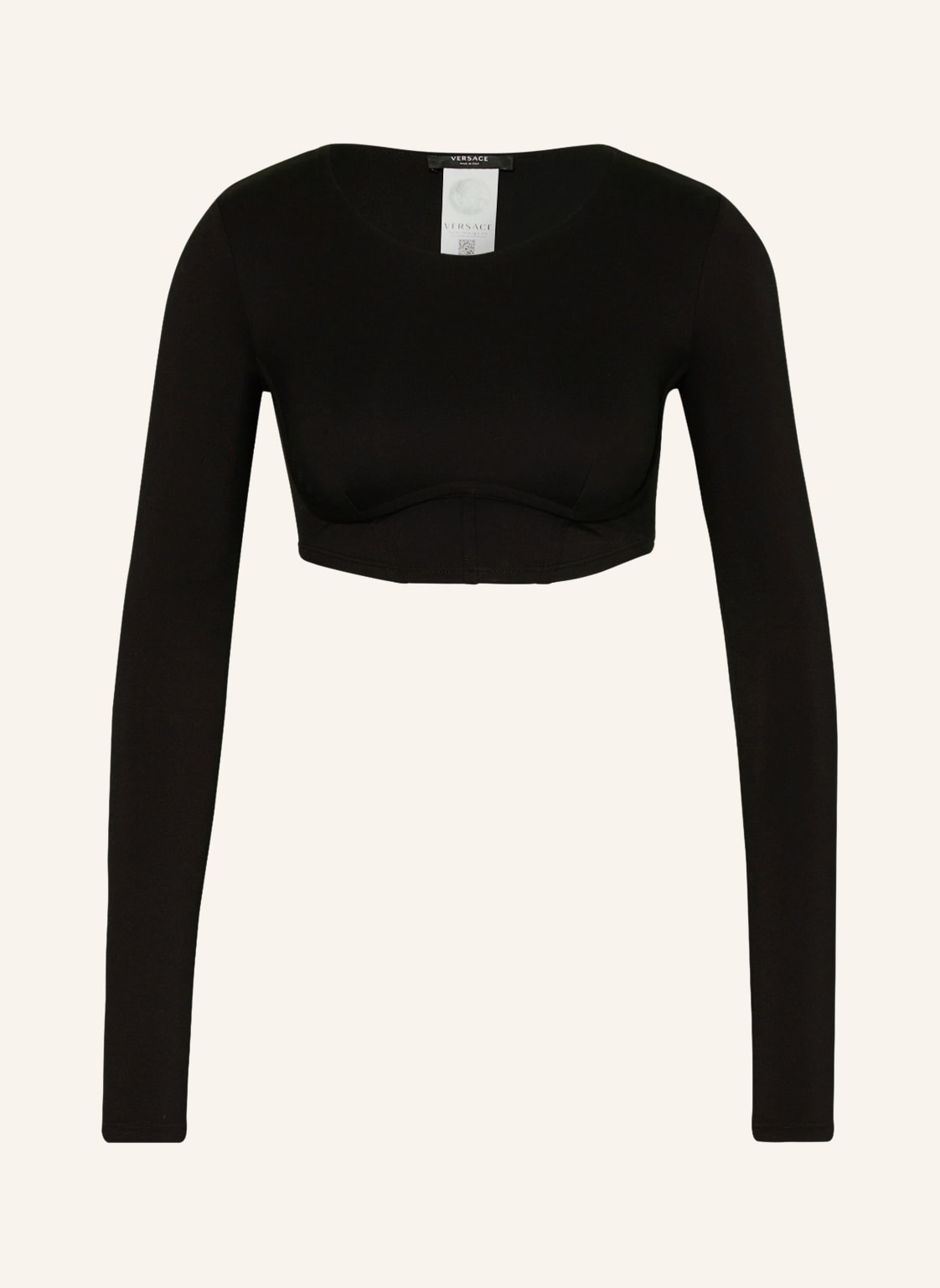 Versace Cropped-Longsleeve Solid schwarz Versace Cropped-Longsleeve Solid schwarz von Versace
