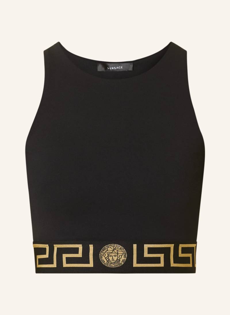 Versace Cropped-Top Mit Cut-Out schwarz von Versace