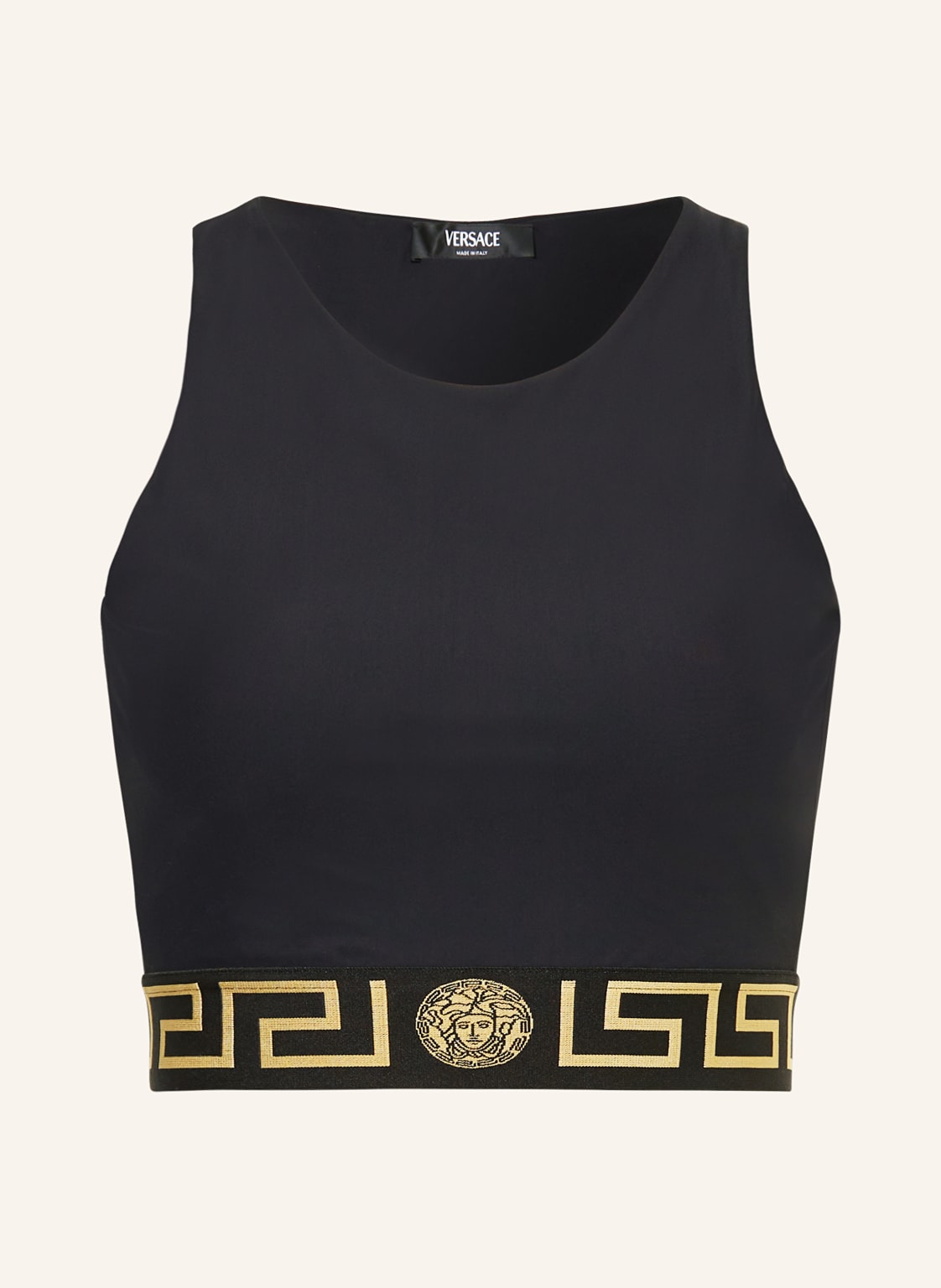 Versace Cropped-Top Mit Cut-Out schwarz Versace Cropped-Top Mit Cut-Out schwarz von Versace