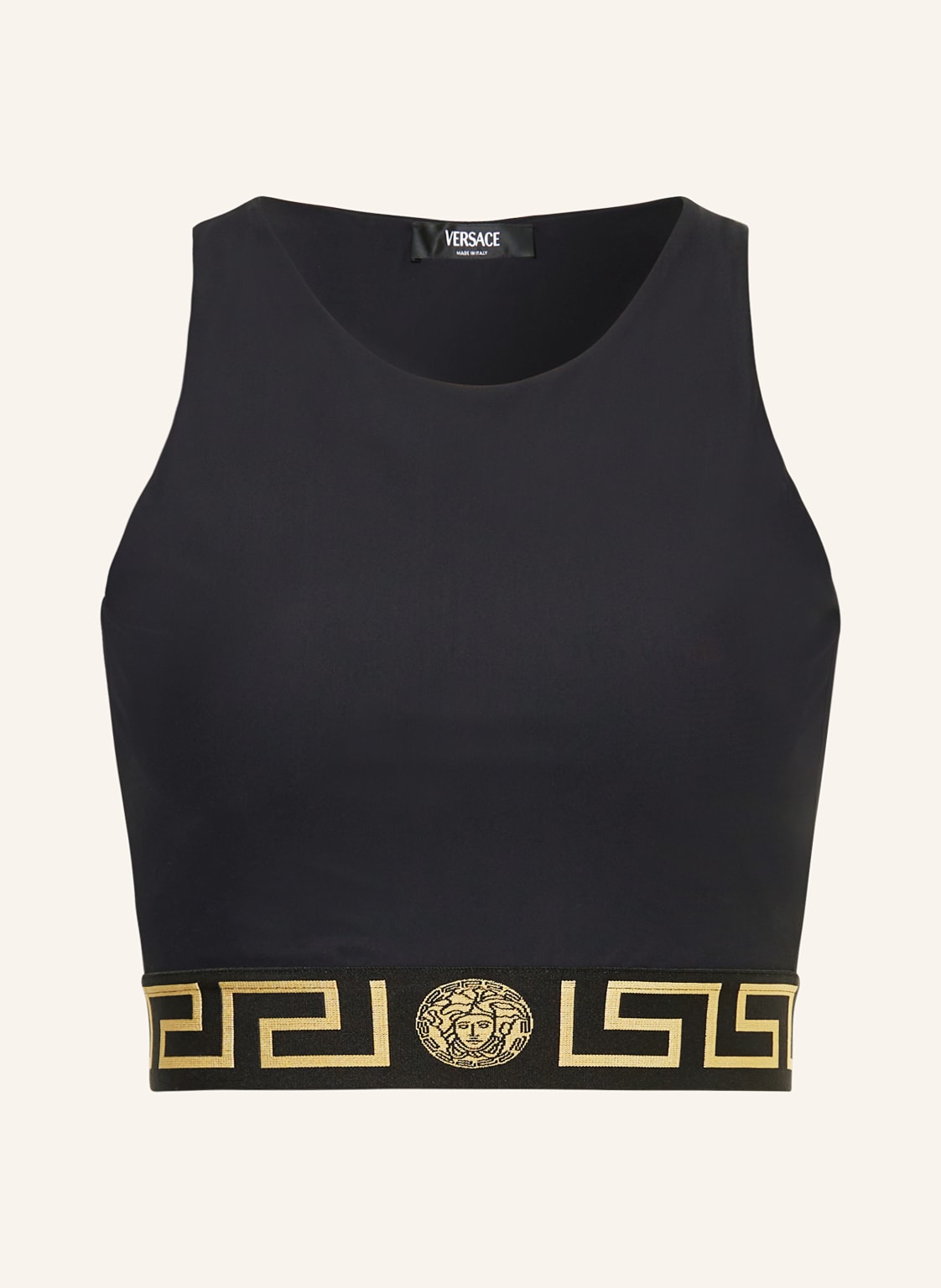 Versace Cropped-Top Mit Cut-Out schwarz von Versace