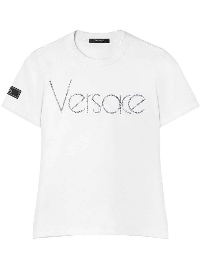 Versace Crystal 1978 logo T-shirt - White von Versace