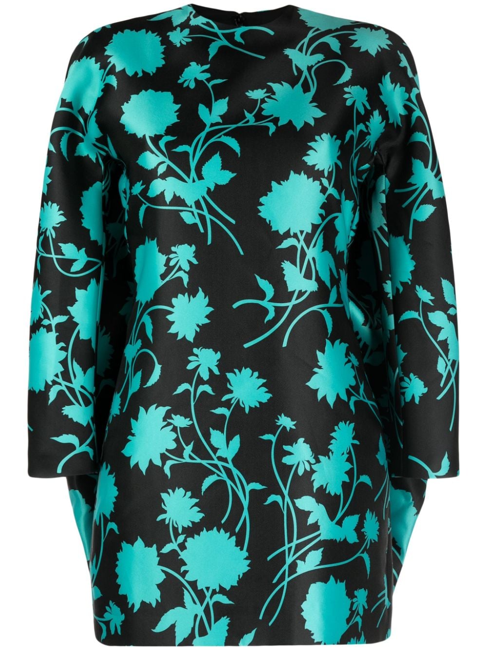 Versace Floral Silhouette-print minidress - Green von Versace