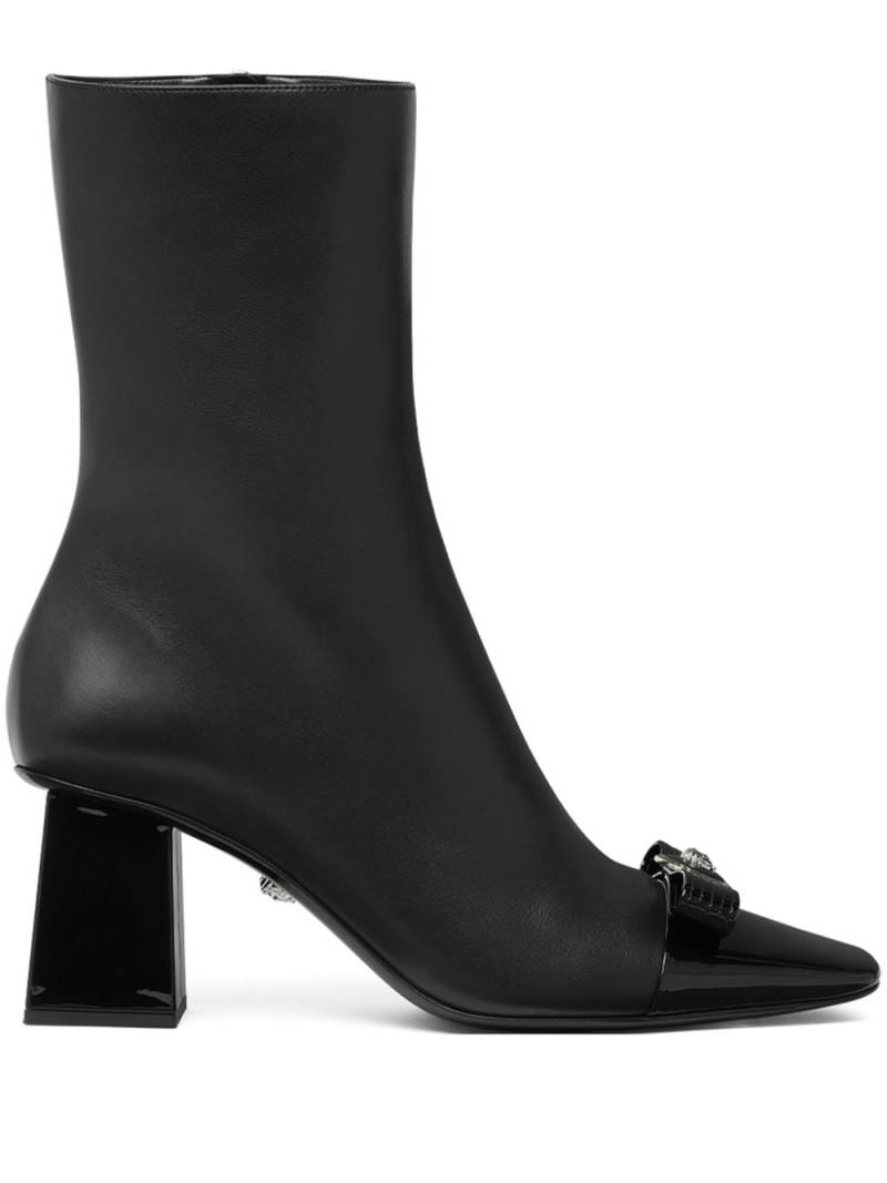 Versace Gianni Ribbon 70mm ankle boots - Black von Versace